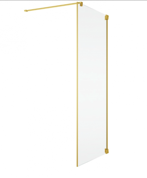 Ronal Sanswiss ścianka boczna 120x200 cm, szkło przezroczyste, profile GOLD LINE złoty CAT11201207