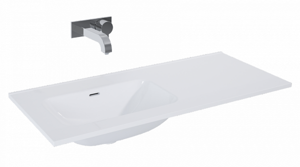 Elita SKAPPA Umywalka 100 bez otworu LEWA (60+40) CERAMICZNA WHITE 146036/RE041001068060