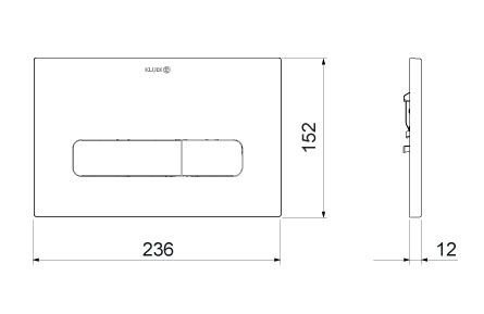 Kludi Unifix Przycisk WC chrom 30PP0105