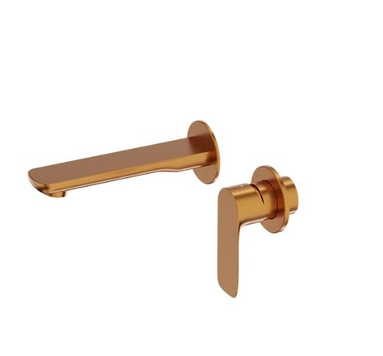 Lavita Bateria umywalkowa podtynkowa Spark Brushed Copper 5900378341260