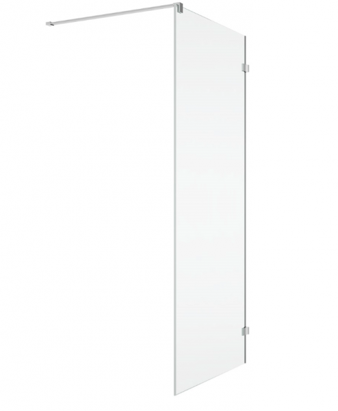 Ronal ścianka boczna 75x200 cm, szkło przezroczyste, profile srebrny połysk ANTW107505007