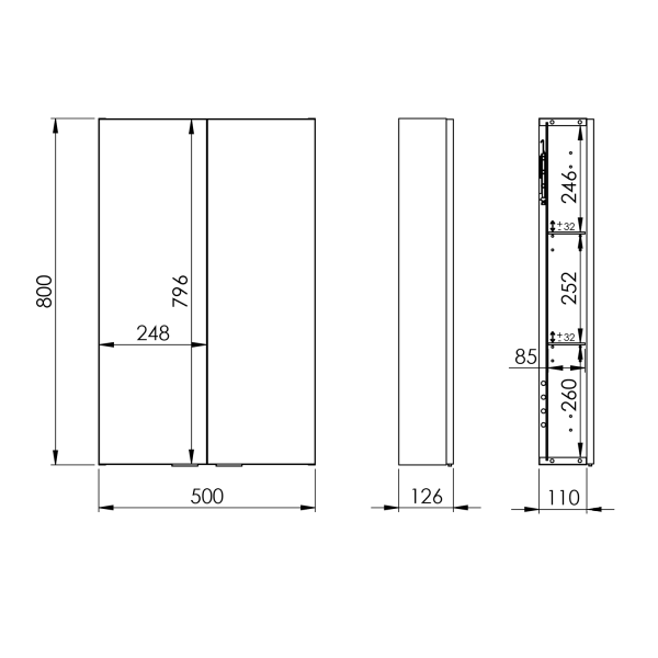 Elita WISZĄCA FOR ALL 50 2D (12,6) ANTHRACITE HG 168307/A857960153