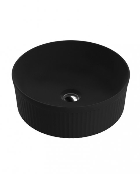 Lavita Umywalka nablatowa Isla Black 36cm 5900378358268