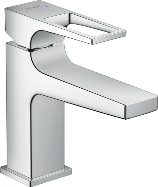 74500000 Hansgrohe Metropol Jednouchwytowa bateria umywalkowa 100 do małych umywalek z uchwytem Loop i kompletem odpływowym Push-Open