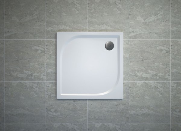 Ronal Tracy Brodzik kwadratowy 90x90 cm biały WAQ090004