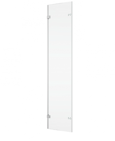 Ronal Sanswiss ścianka boczna do kabiny pięciokątnej 100,1-160x0-200 cm, szkło pas satynowy poziomy, profile chrom PUT52SM21051
