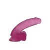 7 Jelly Studs Crystal Dildo Medium Pink