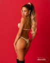 Lustique White uprząż na biust S/M/L
