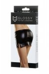 Glossy Shiny Wetlook skirt CAMREN - black L