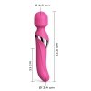 Wibrator dwustronny z rotacją. Mocny. Masażer .Dual Orgasms magenta