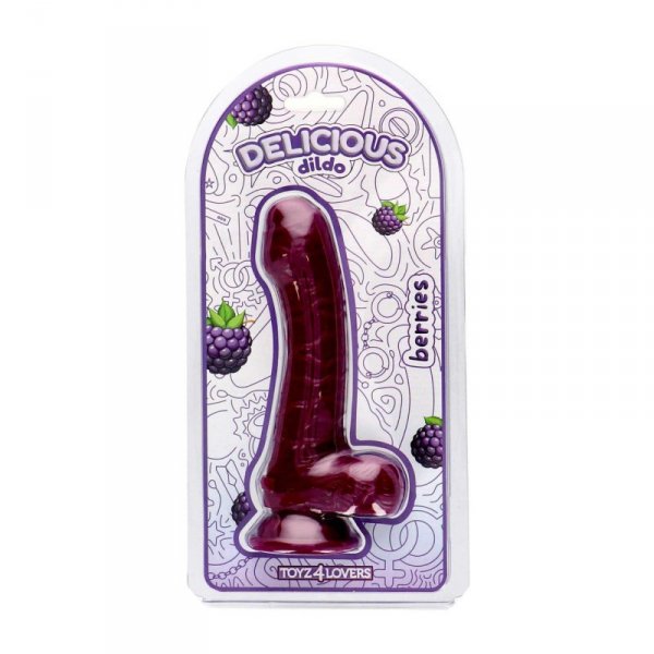 Dildo with the scent of blackberries