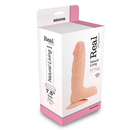 REALISTIC VIBRATOR REAL RAPTURE FLESH 7.5&quot;&quot;&quot;&quot;