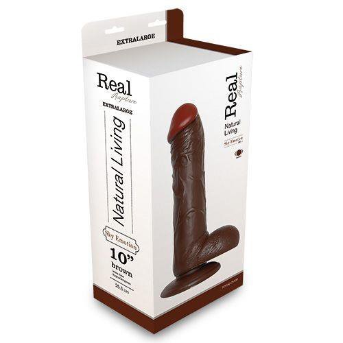 Wibrator-REALISTIC VIBRATOR REAL RAPTURE BROWN 10&quot;&quot;&quot;&quot;&quot;&quot;&quot;&quot;&quot;&quot;&quot;&quot;&quot;&