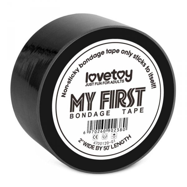 My First Non Sticky Bondage Tape Black