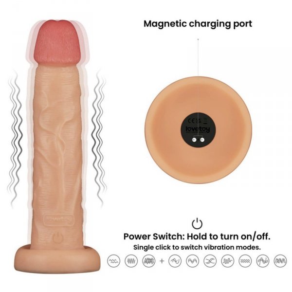 10&#039;&#039; Vibrating Power Basics Cock