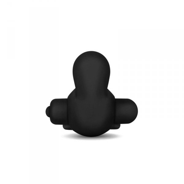 Power Clit Duo Silicone Cockring Black