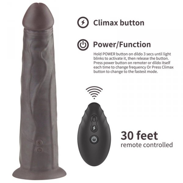9.0&#039;&#039; Dual Layered Platinum Silicone Rotator