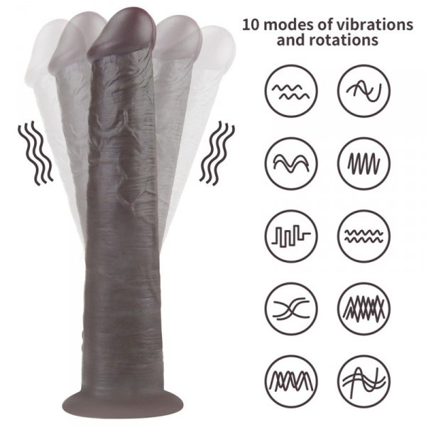10&#039;&#039; Dual Layered Platinum Silicone Rotator