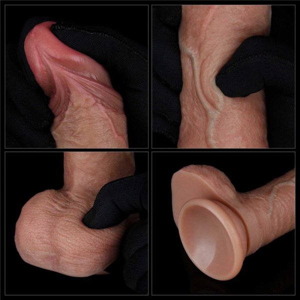 7.5&#039;&#039; Dual Layered Silicone Cock