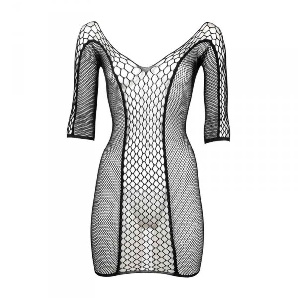 Duo Net Sleeved Mini Dress - One Size