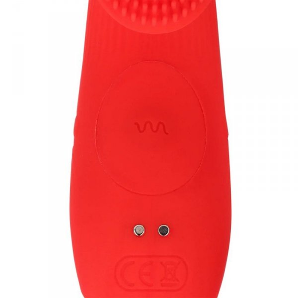 Textured Finger Vibrator - Sunrise Red