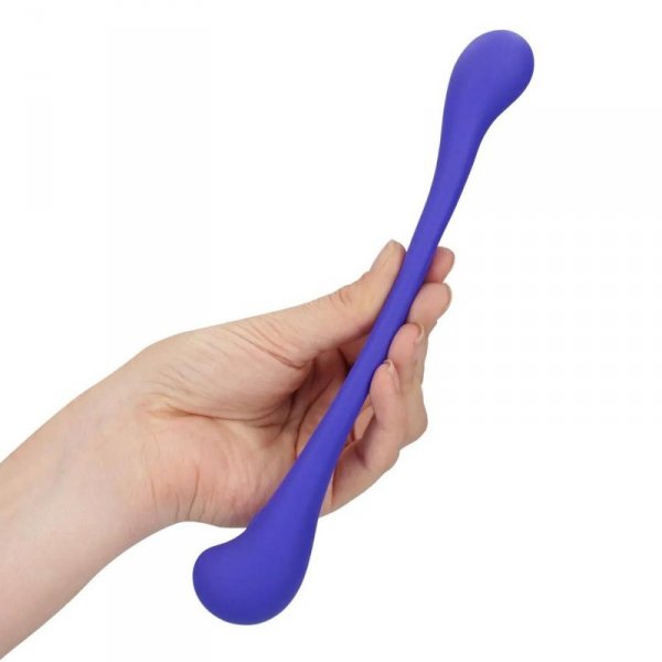 Dual-ended Bendable Vibe with Remote Control - Purple