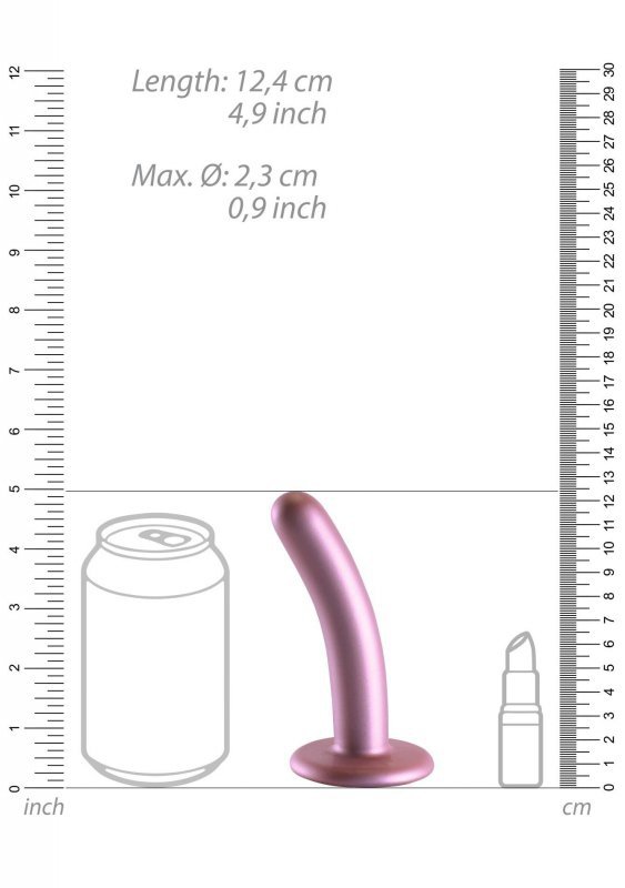 Smooth Silicone G-Spot Dildo - 5&#039;&#039; / 12 cm