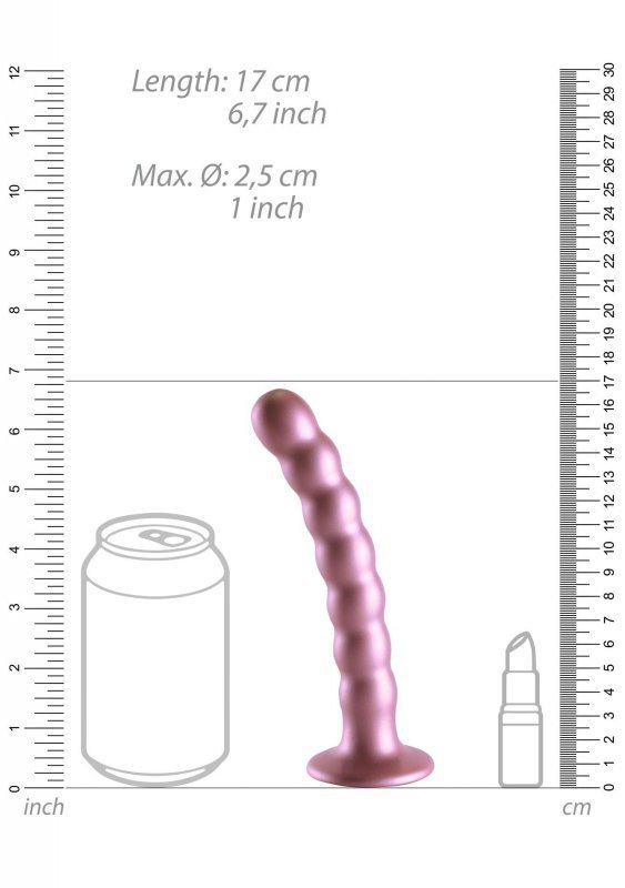 Beaded Silicone G-Spot Dildo - 6,5&#039;&#039; / 16,5 cm