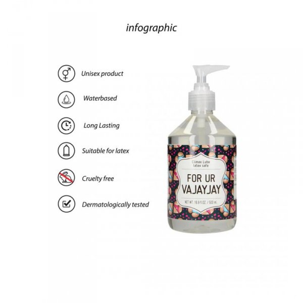 For Ur Vajayjay - Waterbased Lubricant -  500 ml