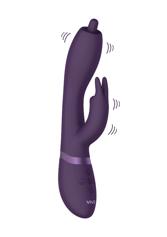 Wibrator Nilo - Pinpoint Rotating G-spot Rabbit - Purple
