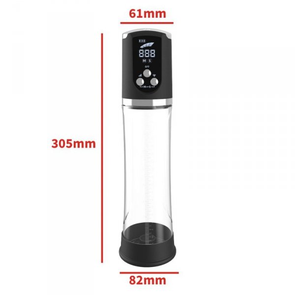 Pompka- PASSION PUMP, PREMIUM RECHARGEABLE AUTOMATIC WATERPROOF LCD PUMP