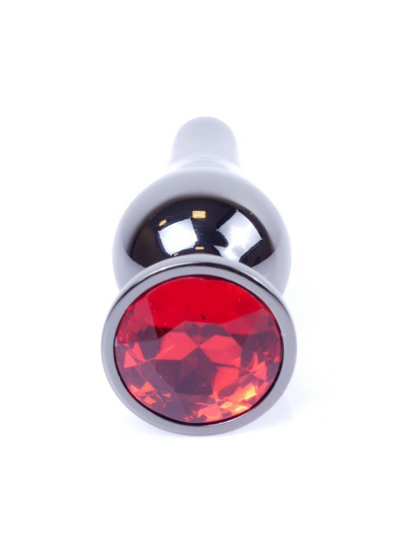 MyLove Toys - Jewellery Dark Silver BUTT PLUG- Red