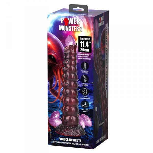 Power Monsters Voidclaw Brute – 29 cm Rippled Monster Silicone Dildo