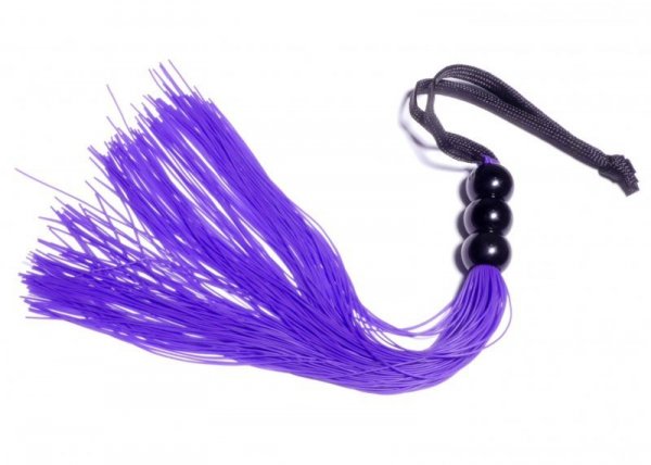 Silicone Whip Purple 10&quot; - Fetish Boss Series