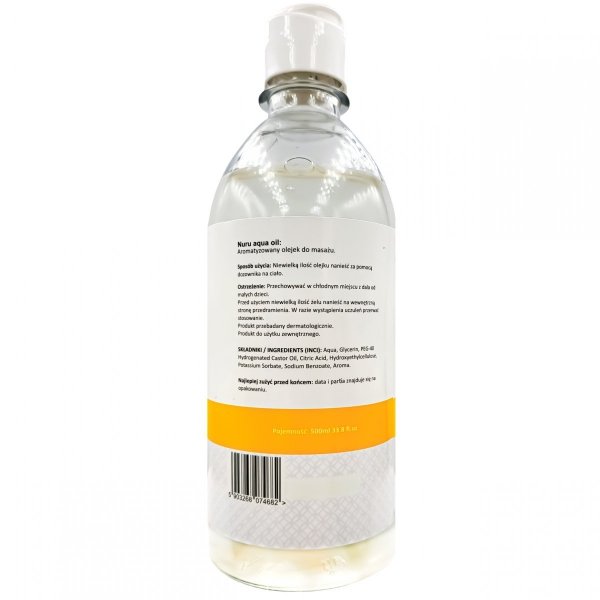  NURU AQUA OIL 500ml IDEALNY DO MASAŻU W DOMU