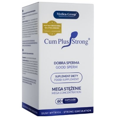 CUM PLUS STRONG 60 KAPSUŁEK DLA MĘŻCZYZN SPERMA WYTRYSK NASIENIE