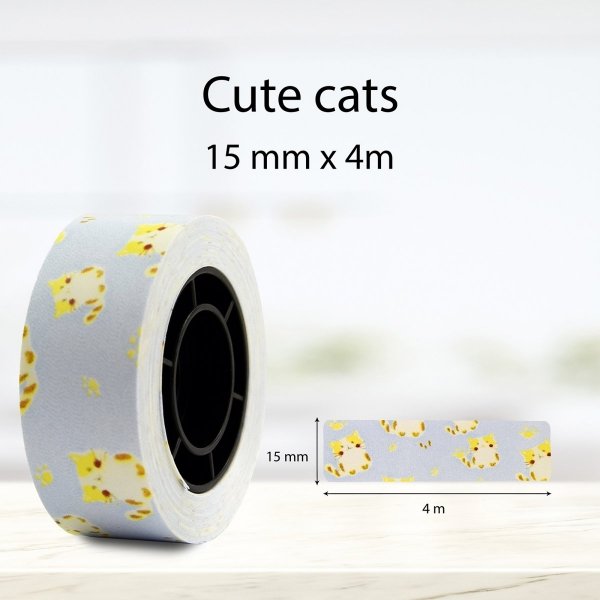 Termiczna taśma papier do etykiet MP-RL-15*4M-CC Cute Cats