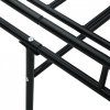 Rama leżanki, czarna, metalowa, 90 x 200 cm