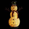 Dekoracja świąteczna, bałwan z LED, luksusowa tkanina, 120 cm
