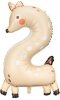 Balon foliowy urodzinowy cyfra 2 - Sarenka 50x88 cm