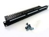 Digitus Patch panel 19 24 porty, kat.5e, U/UTP, 1U, wspornik kablowy, czarny (kompletny)