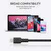 AUKEY CB-CL02 kabel Lightning - USB-C 1,2m MFi Apple USB-PD nylonowy oplot czarny