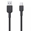AUKEY CB-NAC2 kabel USB-C - USB-A 1.8m 60W PD 3A 20V nylonowy oplot czarny