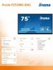 IIYAMA Monitor 75 cali ProLite TE7512MIS-B3AG,INFRARED,40pkt,IPS,4K, 24/7, 7H, WiFi,VGA, HDMI, USB-c, Bluetooth,metal,8ms, vesa,