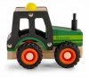 Daffi Drewniane auto z oponami Traktor
