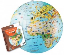 MG DYSTRYBUCJA Piłka Caly Globus 50 cm - Zwierzęta