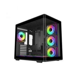 Obudowa Elite 600 black 7*ARGB Fan Version + Hub