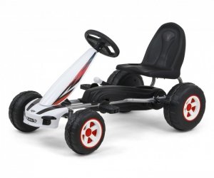 Milly Mally Gokart na pedały Viper biało-czarny