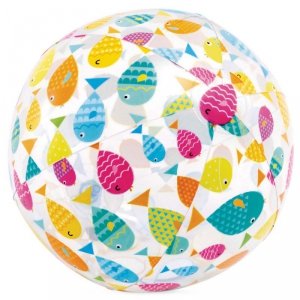 Dmuchana piłka plażowa wesołe rybki 51 cm INTEX 59040
