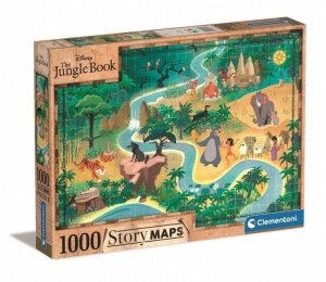 Puzzle 1000 Story Maps Księga Dżungli